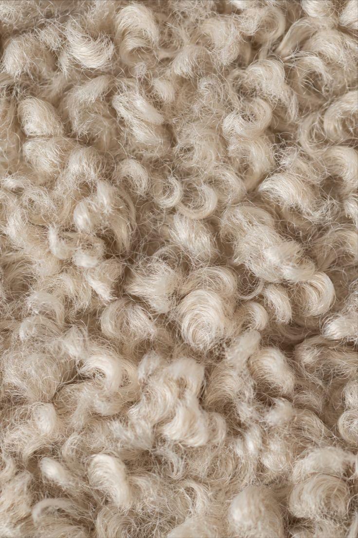 Close-up of raw wool fibers