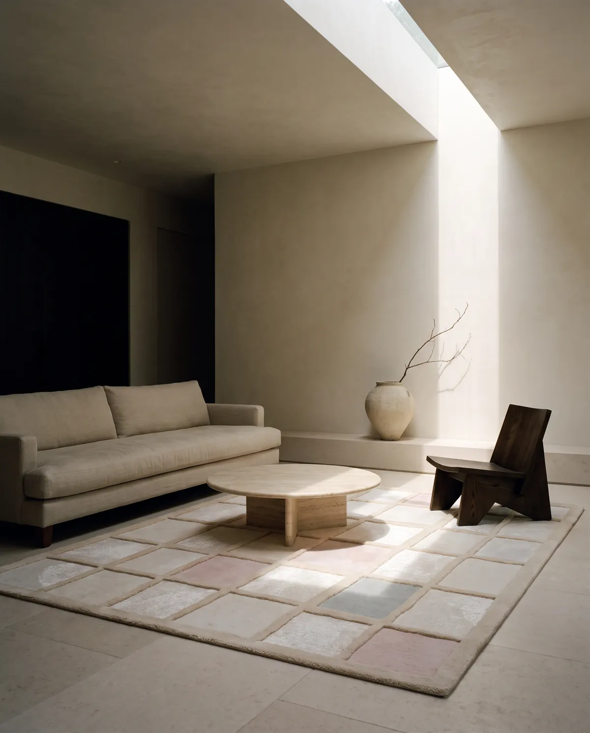 Sambhar, a rug from the Dharti collection, in a room
