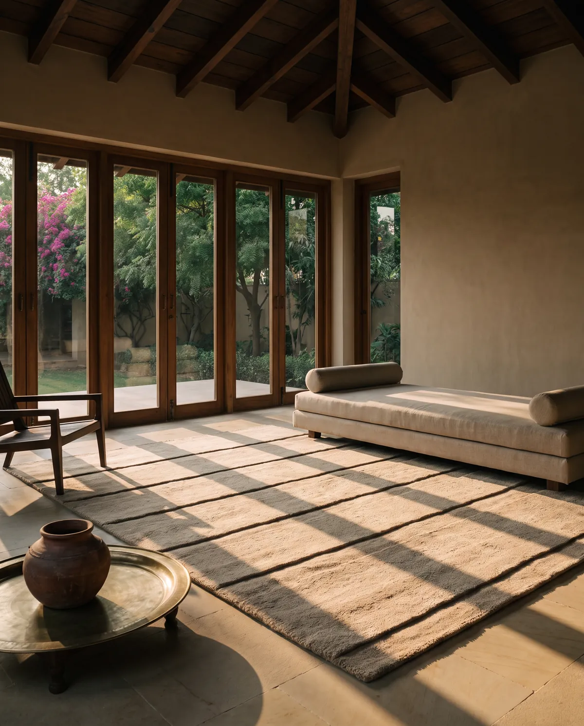Kainchi, a rug from the Oon collection, in a room