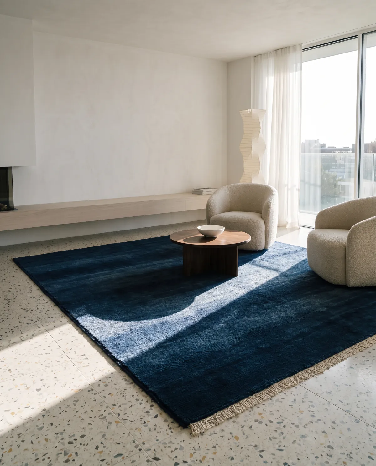 Kund, a rug from the Oon collection, in a room